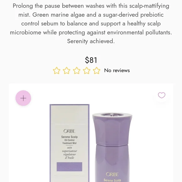 Oribe Serene Scalp Oil Control Mist in Lavender - Picture 1 of 4